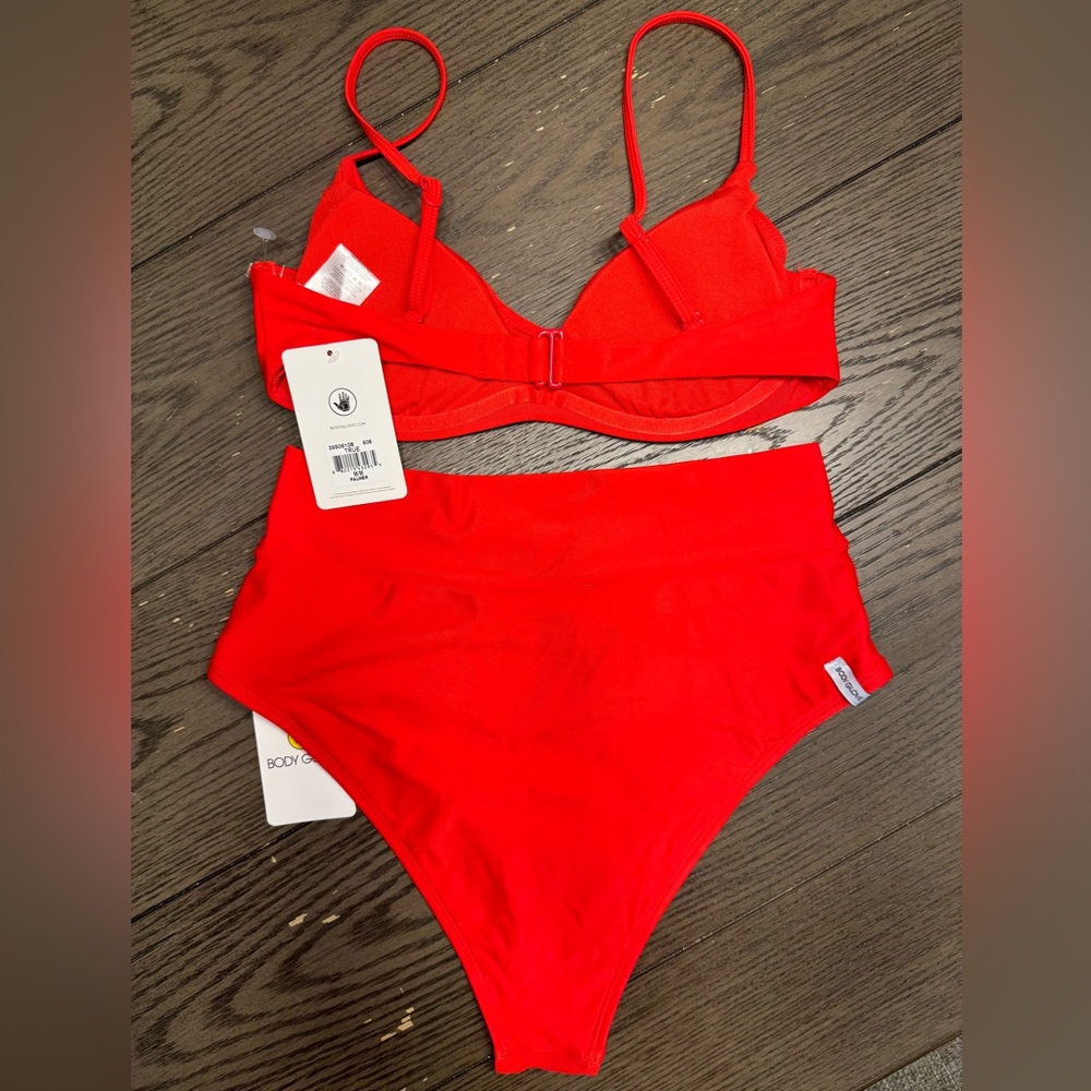 BODY GLOVE WOMENS RED BIKINI MEDIUM NWT - Picture 4 of 4